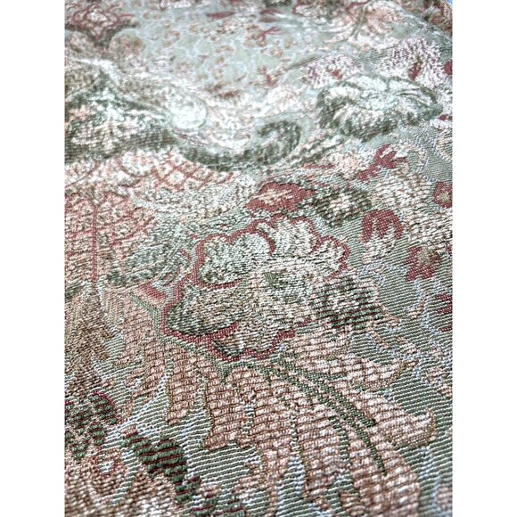 Chenille Tapestry Fabric 30" x 52" Floral Pattern - Picture 5 of 6